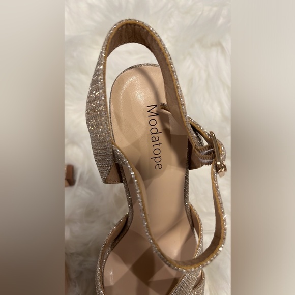 Modatope Platform High Heels Sandals for Women Ankle Strap Heel Sandals - Picture 7 of 12